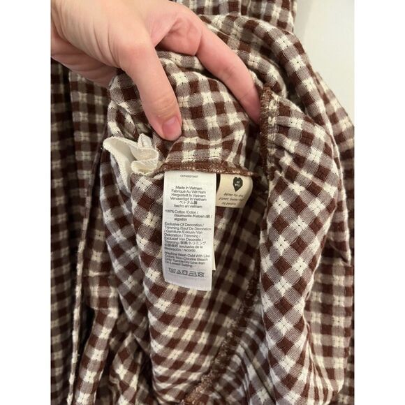 Madewell Lucie Elbow-Sleeve Smocked Midi Dress in Gingham - Picture 7 of 7